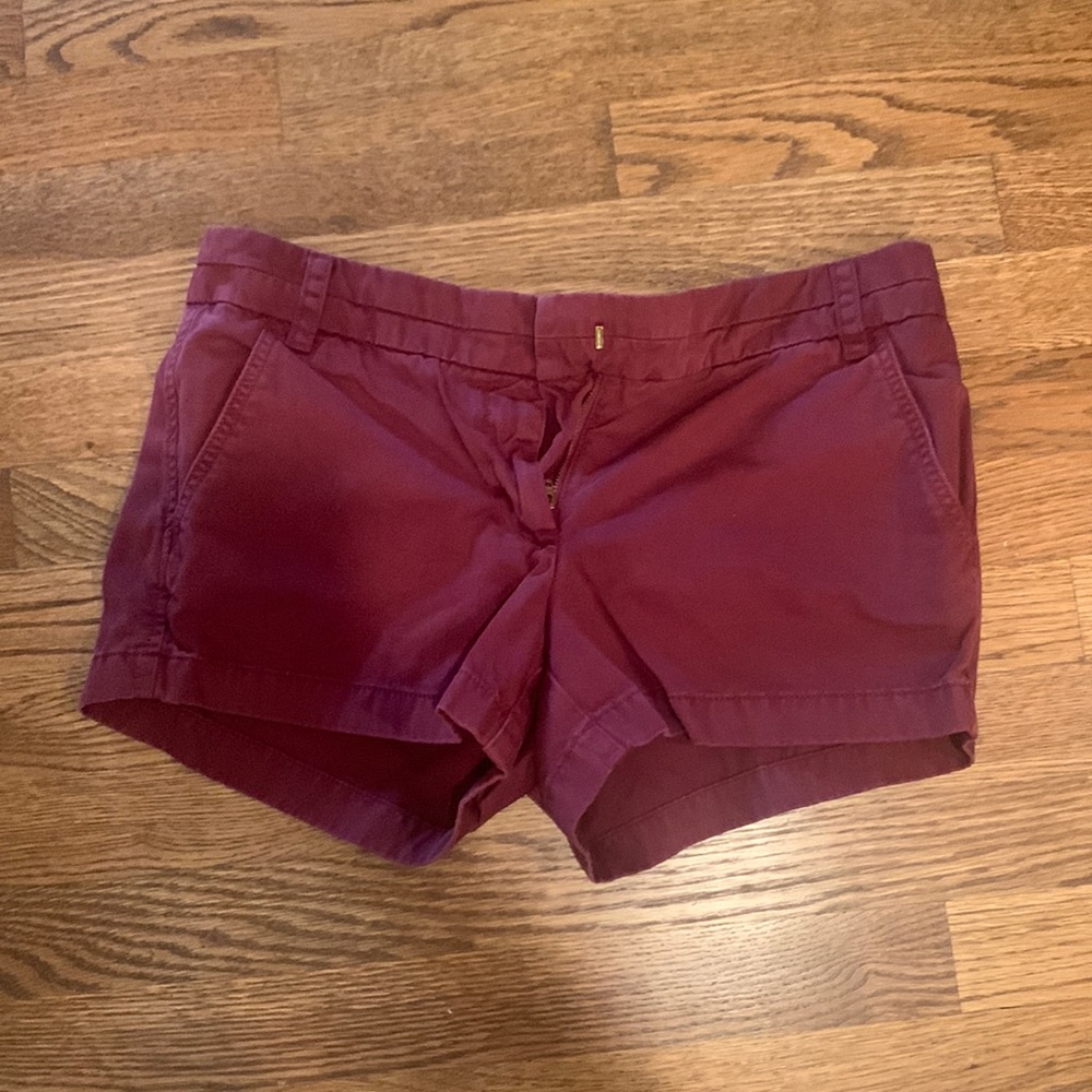 Maroon J. Crew Chino Shorts | Size 6